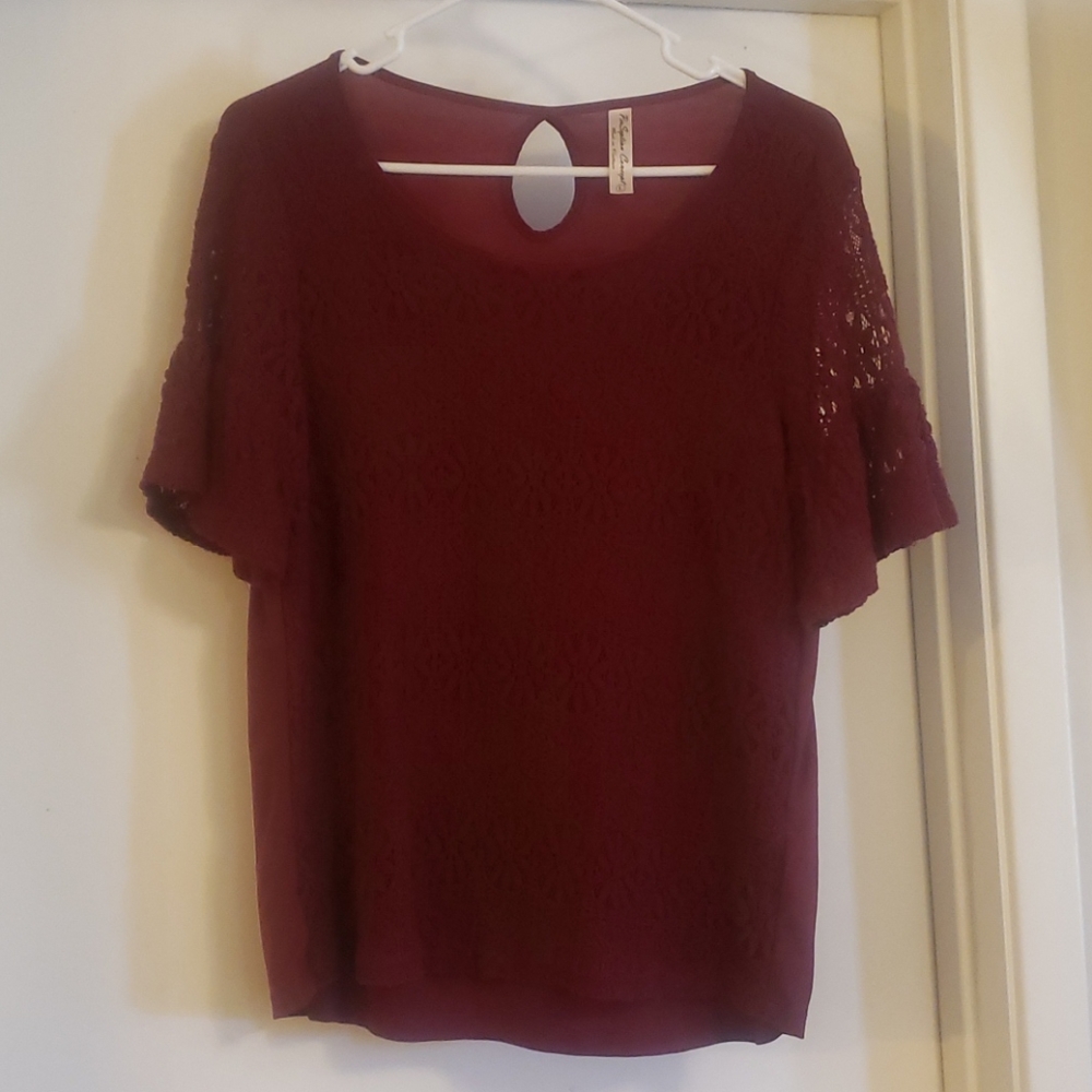 Knitted front top